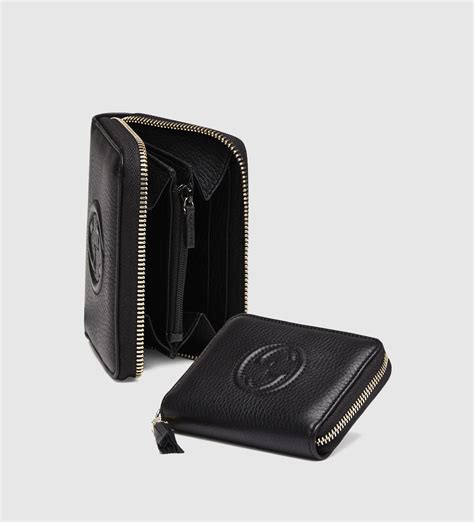 gucci black soho disco wallet|Gucci accessory collection wallet.